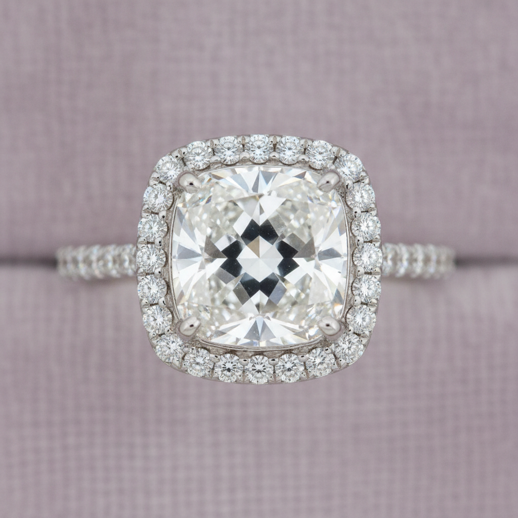 The Odile — 1.95ct Cushion Halo
